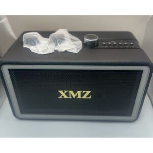 XMZ Portable Karaoke Machine w 2 Wireless Mics RGB Speaker Retro Style